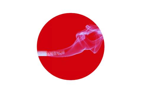 In Japan rauchen