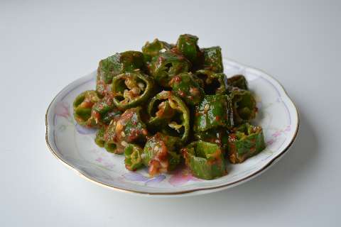 Doenjang Pimientos de Padron Peppers with Soybean Dressing