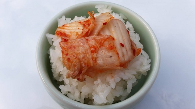 Kimchi über Reis