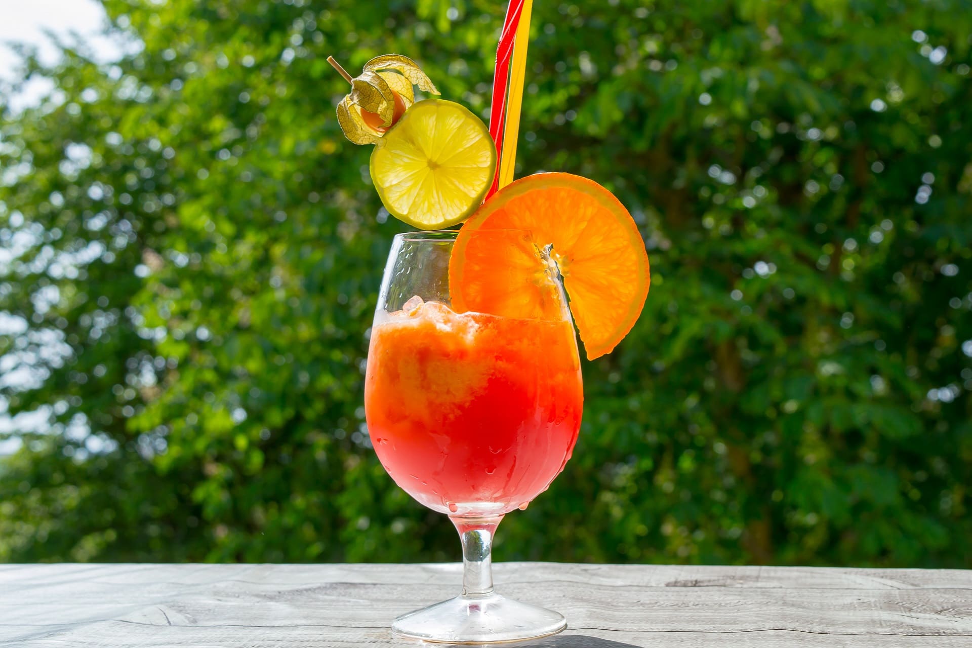 Soju Cocktail with Blood Orangejuice
